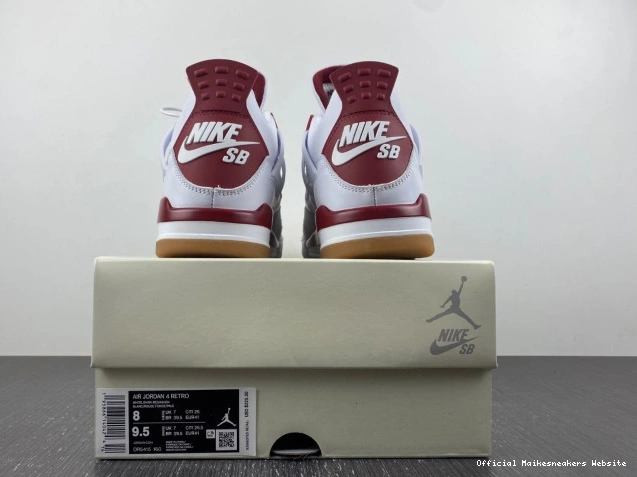 Official Maikesneakers Jordan Red SB Retro DR5415-160 Pine 4 0806